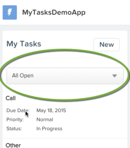 Dropdown style solution SF1
